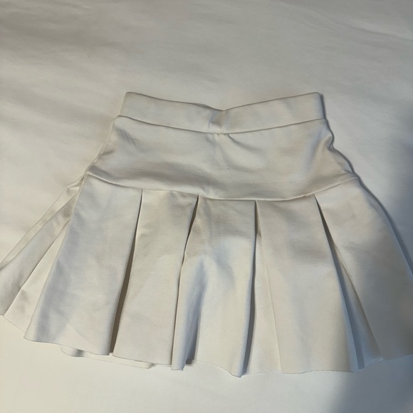 SOLD Princess Polly White Pleated Mini Skirt - Picture 5 of 6
